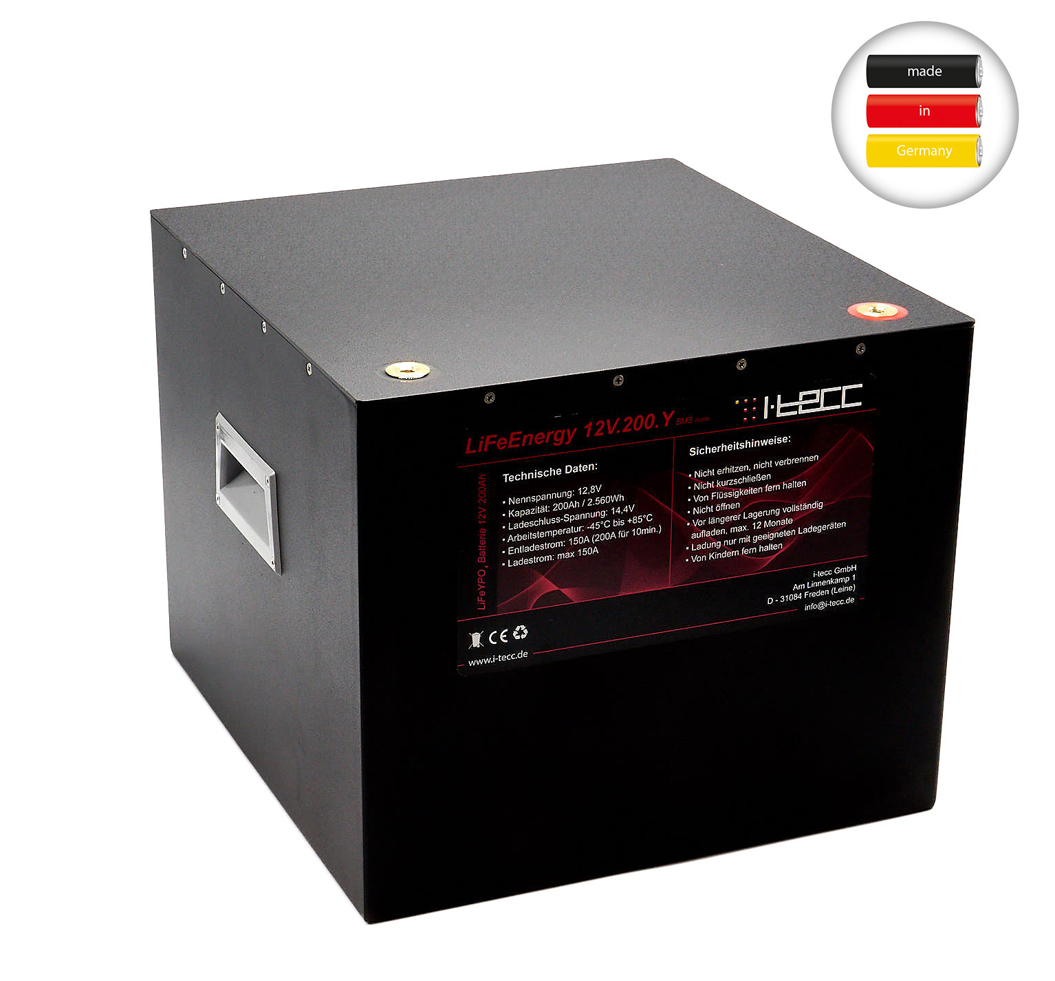 LiFeYPO4 Batterie 12V 200Ah