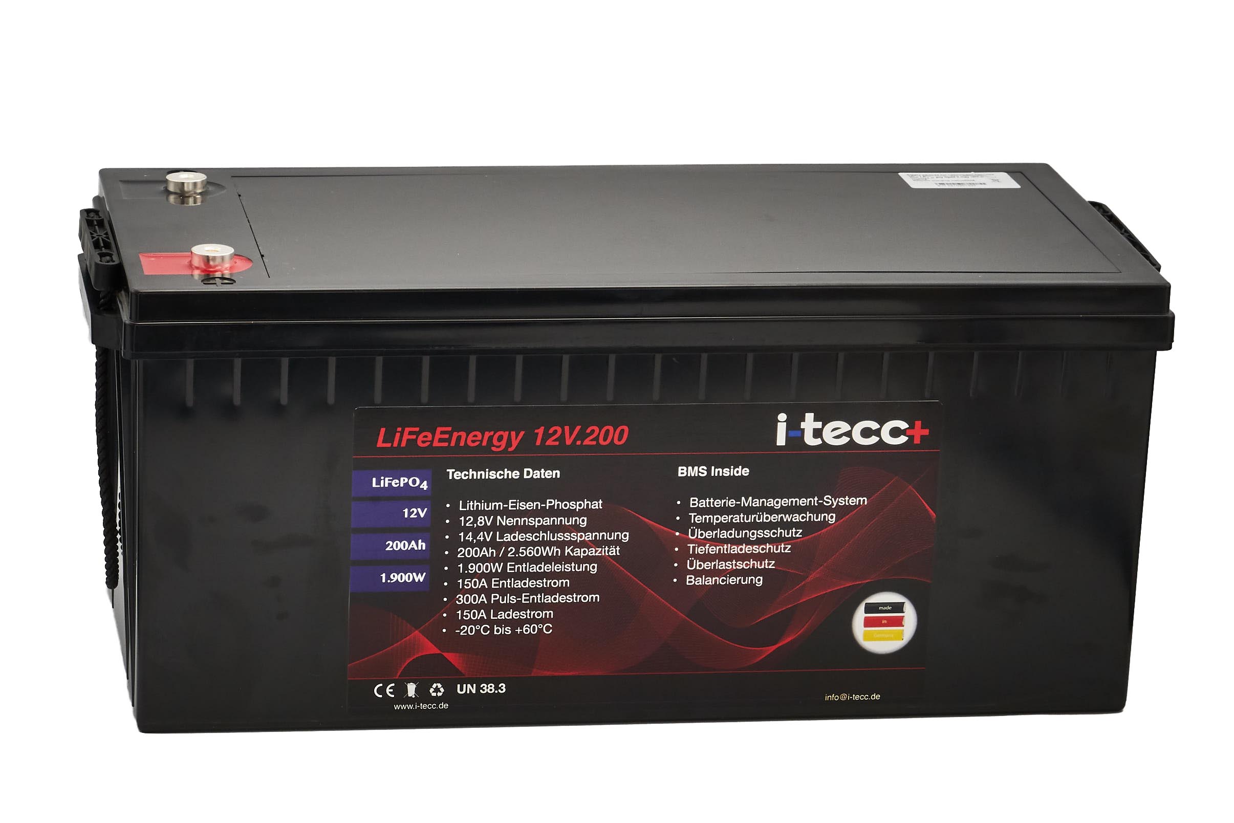 LiFePO4 Batterie 12V 200Ah