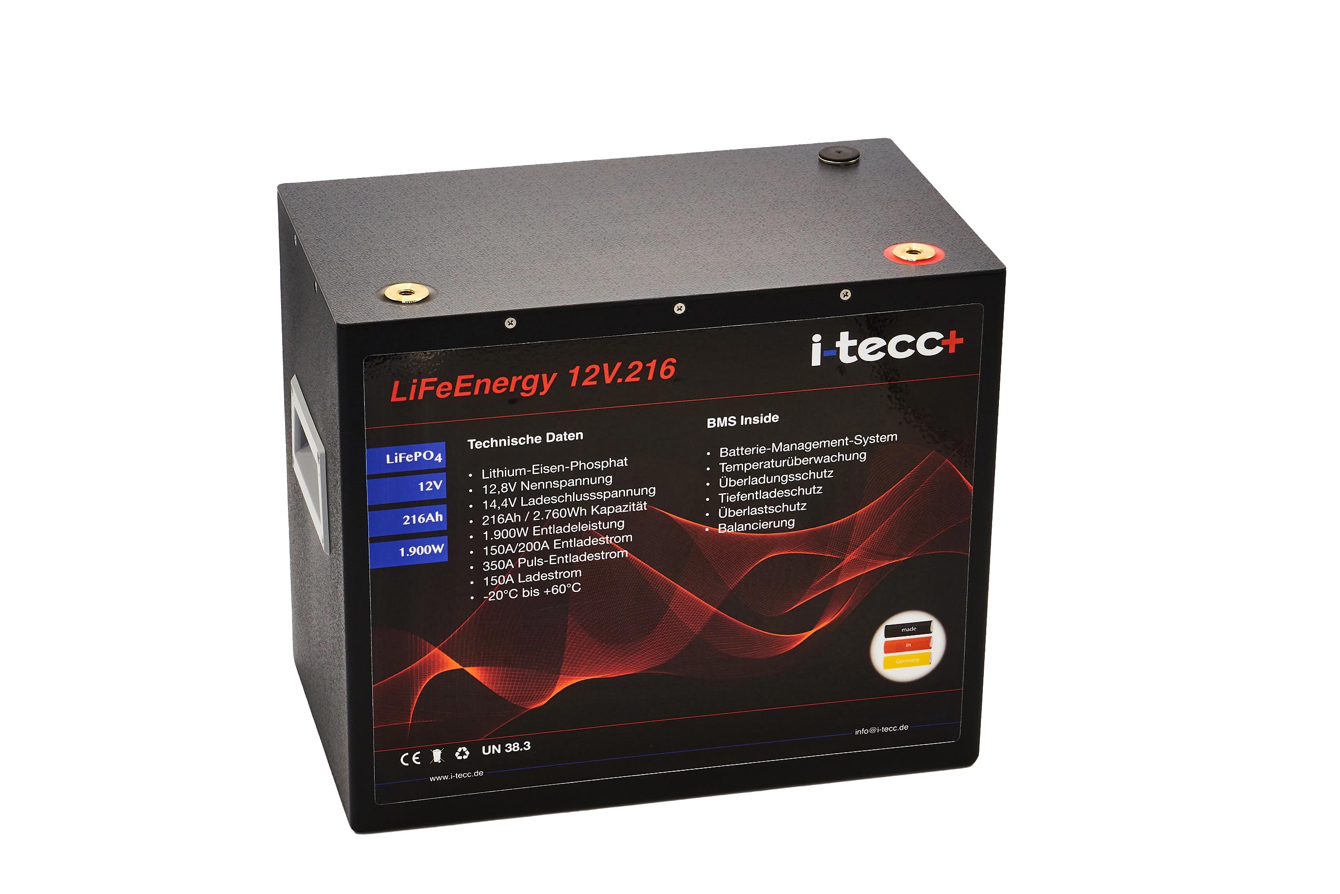 LiFePO4 Batterie 12V 216Ah LiFeEnergy 12V.216