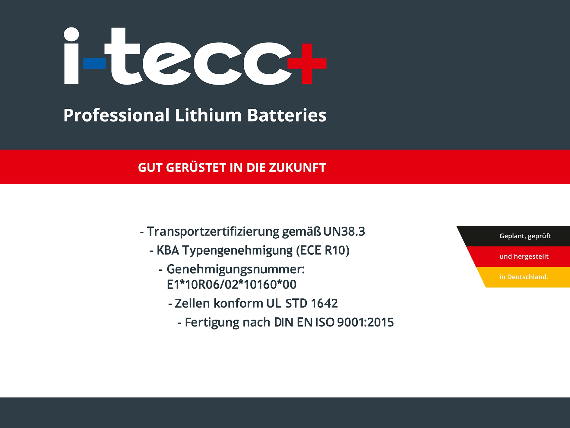 ECE R10 Zertifizierung Akku
