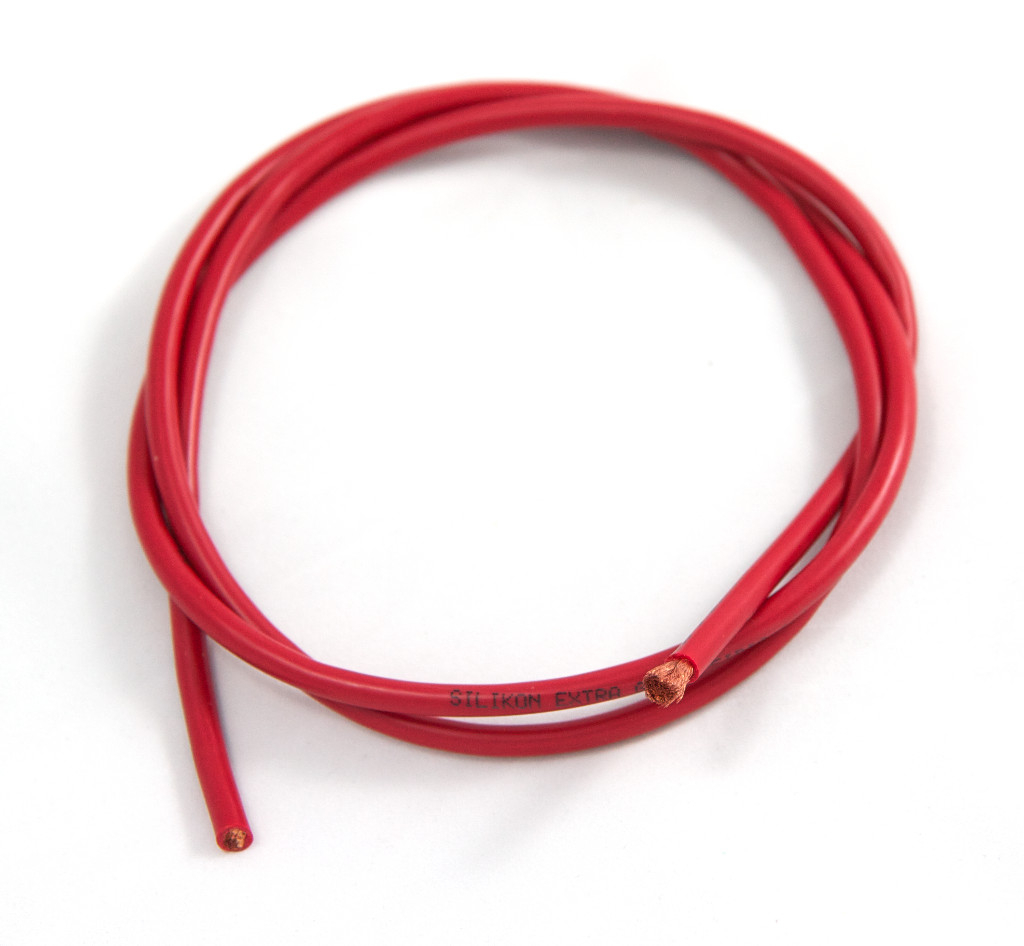 Silikonkabel 2,5mm² rot