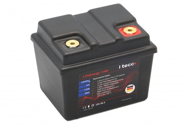 LIFePO4 Starterbatterie 7,5Ah A123-Zellen/Lithiumwerkszellen mit BMS