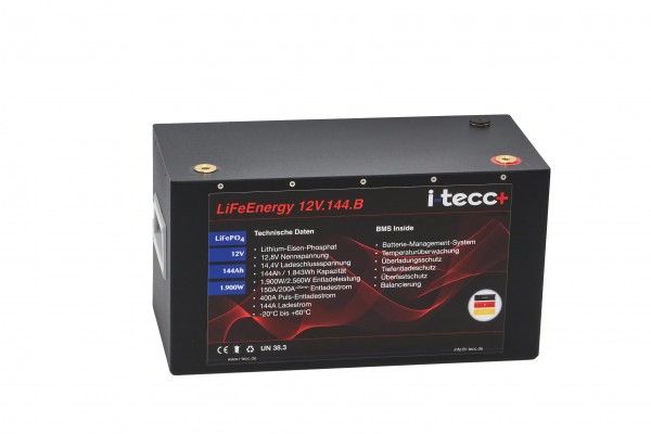 LiFePO4 Batterie 12V 144Ah - LiFeEnergy 12V.144.B