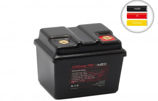 LiFePO4 Starterbatterie 7,5Ah A123-Zellen