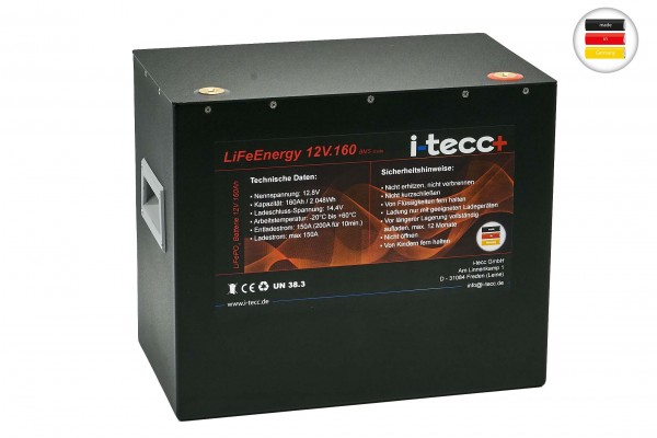 LiFePO4 Batterie 12V 160Ah
