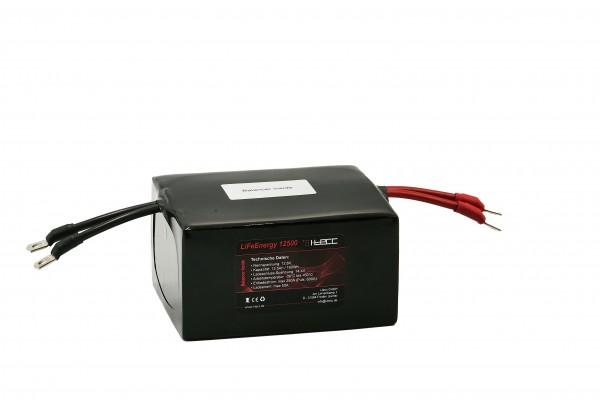 LiFePO4 Starterbatterie LiFeEnergy 12500 CUPRUM, 12V 12,5Ah Balancer Inside