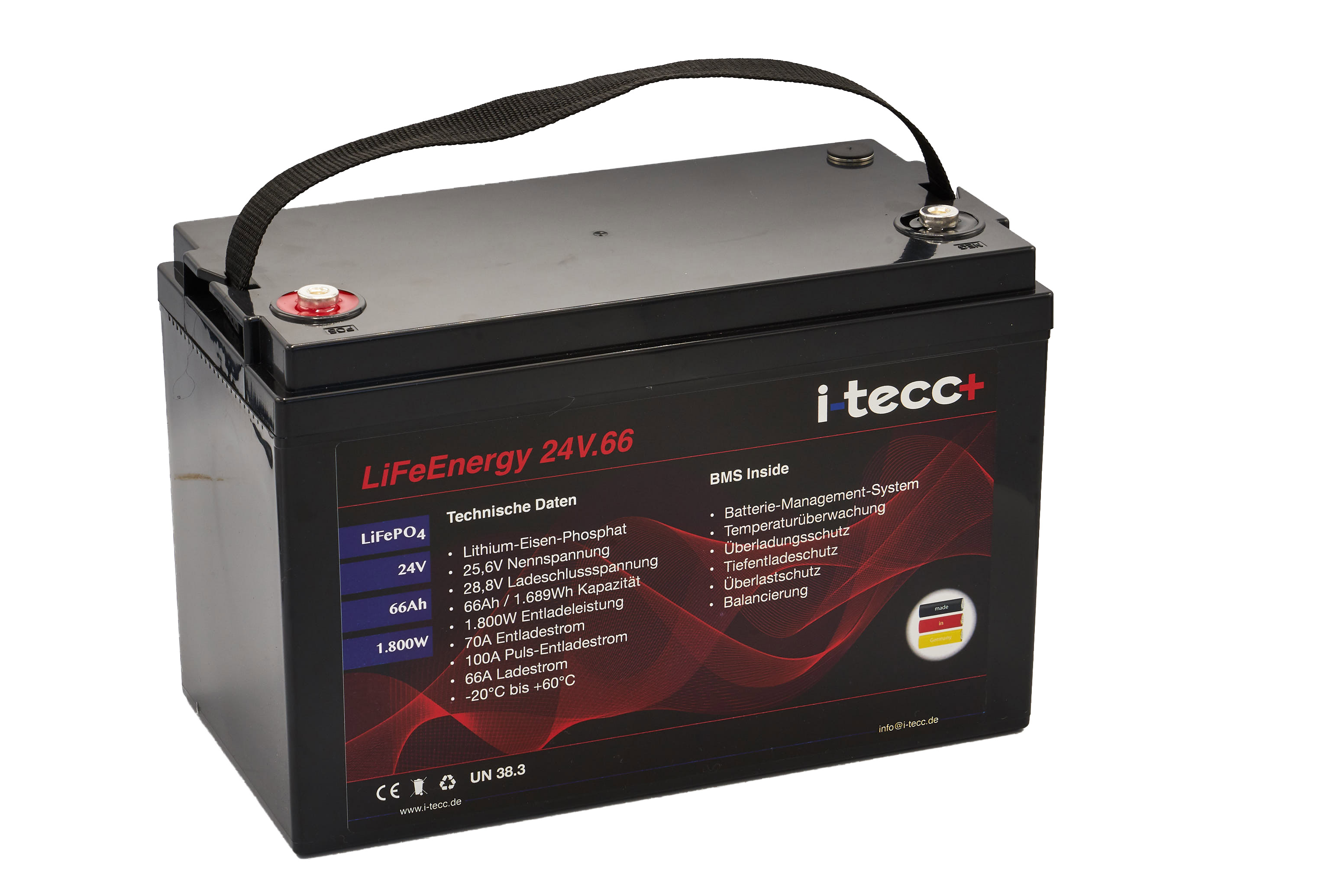 LiFePO4 Batterie 24V 68Ah - LiFeEnergy 24V.68